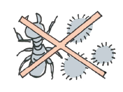 防虫・防カビ性イメージ