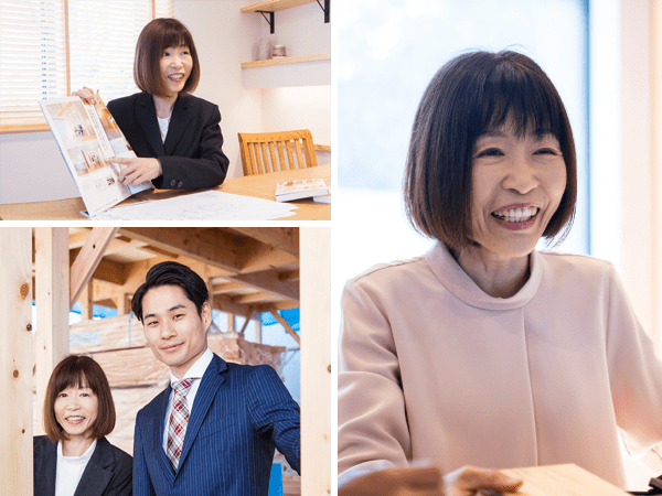 ムクヤホームの家づくりコーディネーター 津田富美子の写真